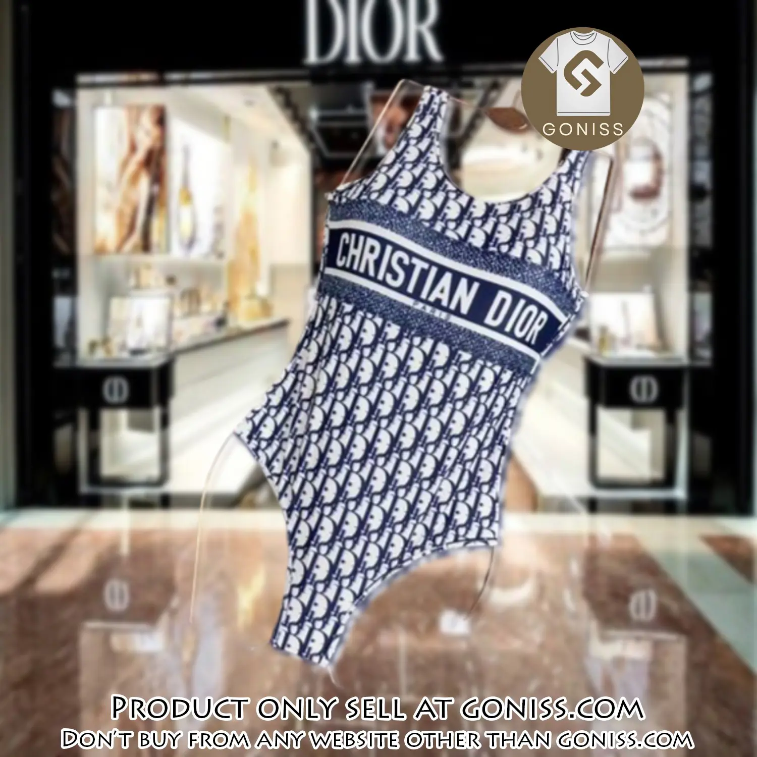 Christian dior swimwear beachwear one piece swimsuit osw1049 gn1204134